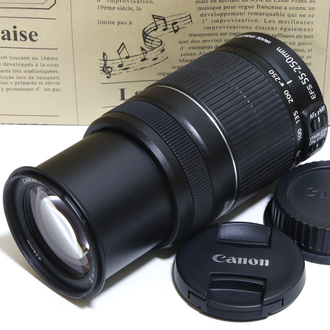 ⭐︎望遠&手ブレ&軽量&良光学⭐︎ Canon純正 55-250mm IS II型♫