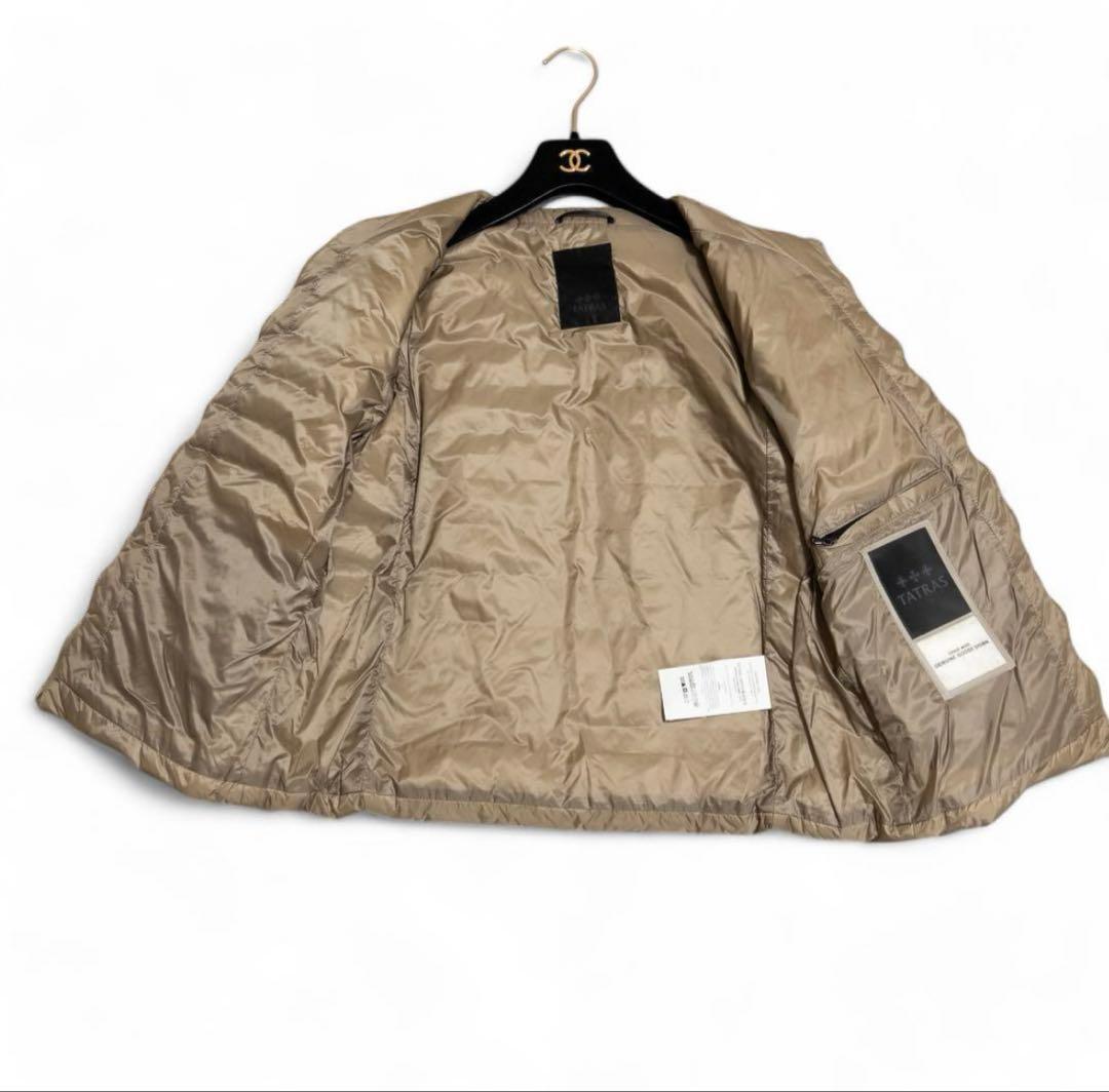 今から春にも☘️タトラスノーカラーダウンジャケット ライトブラウン 03