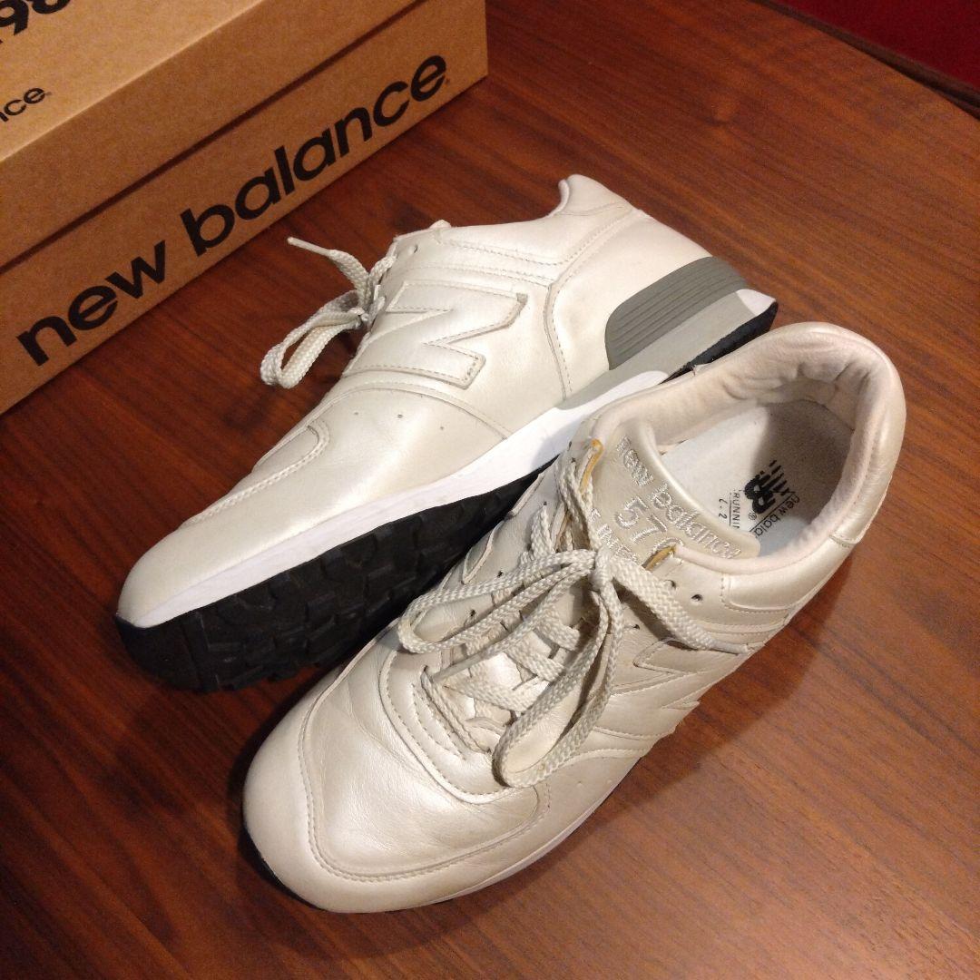 New Balance 576 パールホワイト 27cmイギリス製