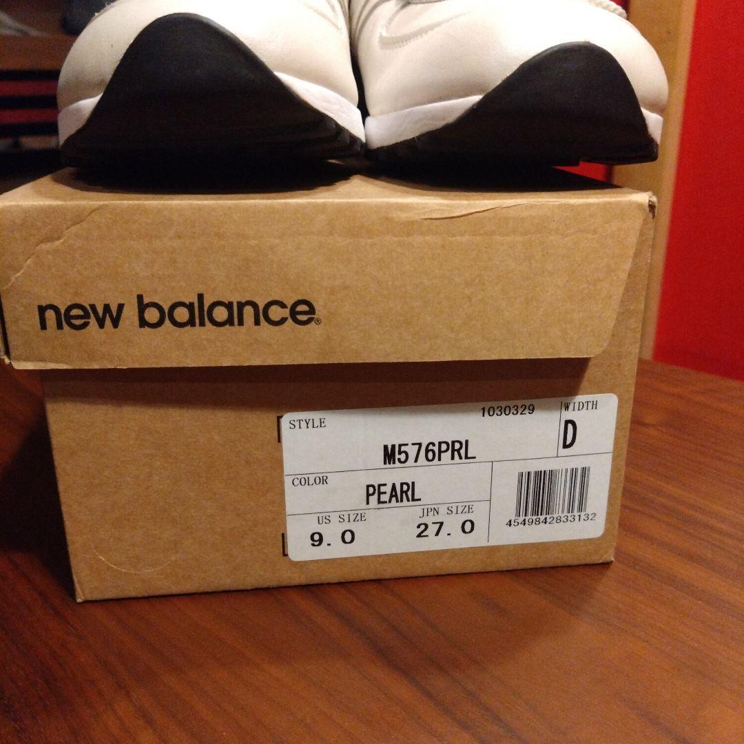 New Balance 576 パールホワイト 27cmイギリス製