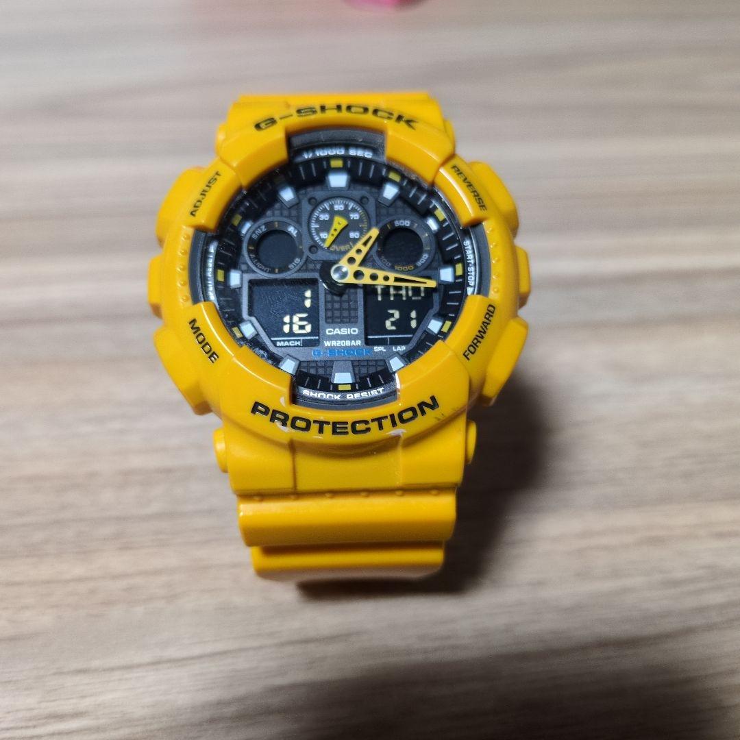 【激レア廃盤】CASIO G-SHOCK GA-100A-9AJF　イエロー
