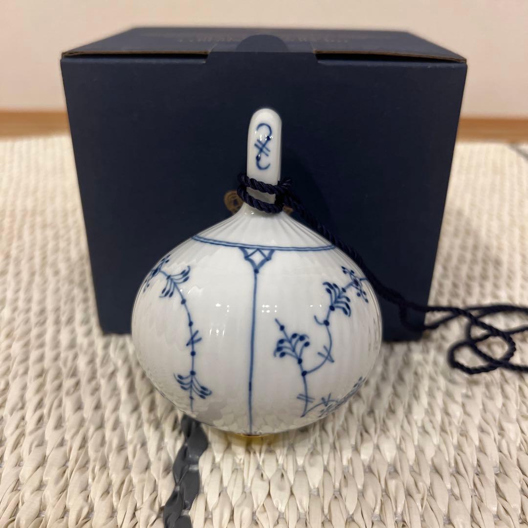 ロイヤルコペンハーゲン　ブルーフルーテッド プレイン オーナメント２個