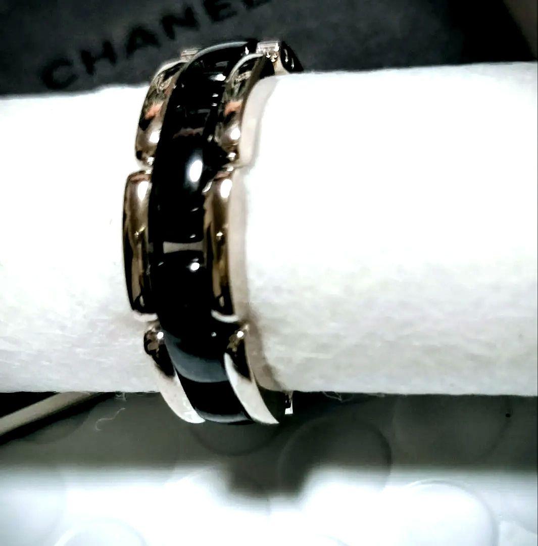 れ*ん様 CHANELシャネルウルトラリングミディアム　18KWG✕セラミック