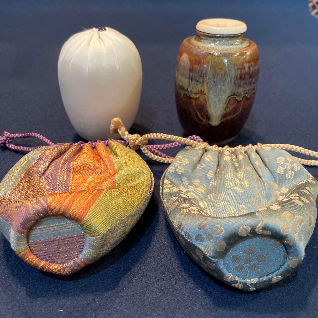 Seiko‼️高取焼」『肩衝茶入』【高取喜恵】(造)共箱※美品　茶道具