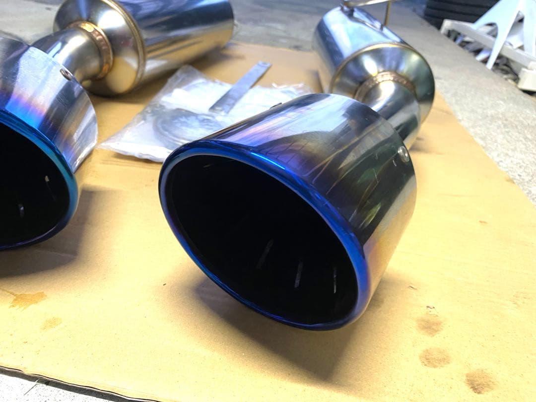 桜 オオクボファクトリーv37スカイライン400R SS123Rマフラー