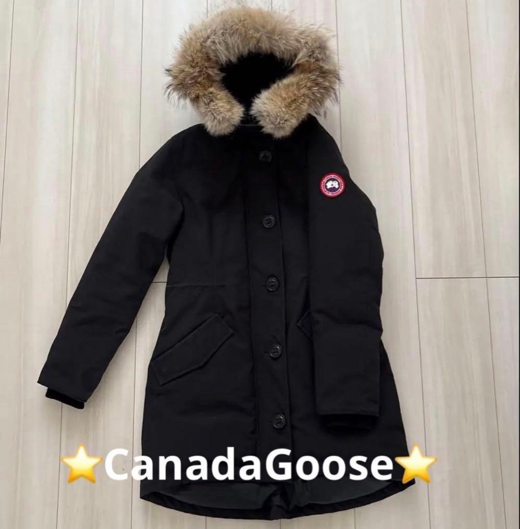 ブラック ダウンジャケット　カナダグース　ロスクレア　Sサイズ