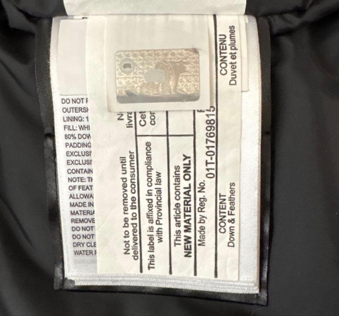 ブラック ダウンジャケット　カナダグース　ロスクレア　Sサイズ