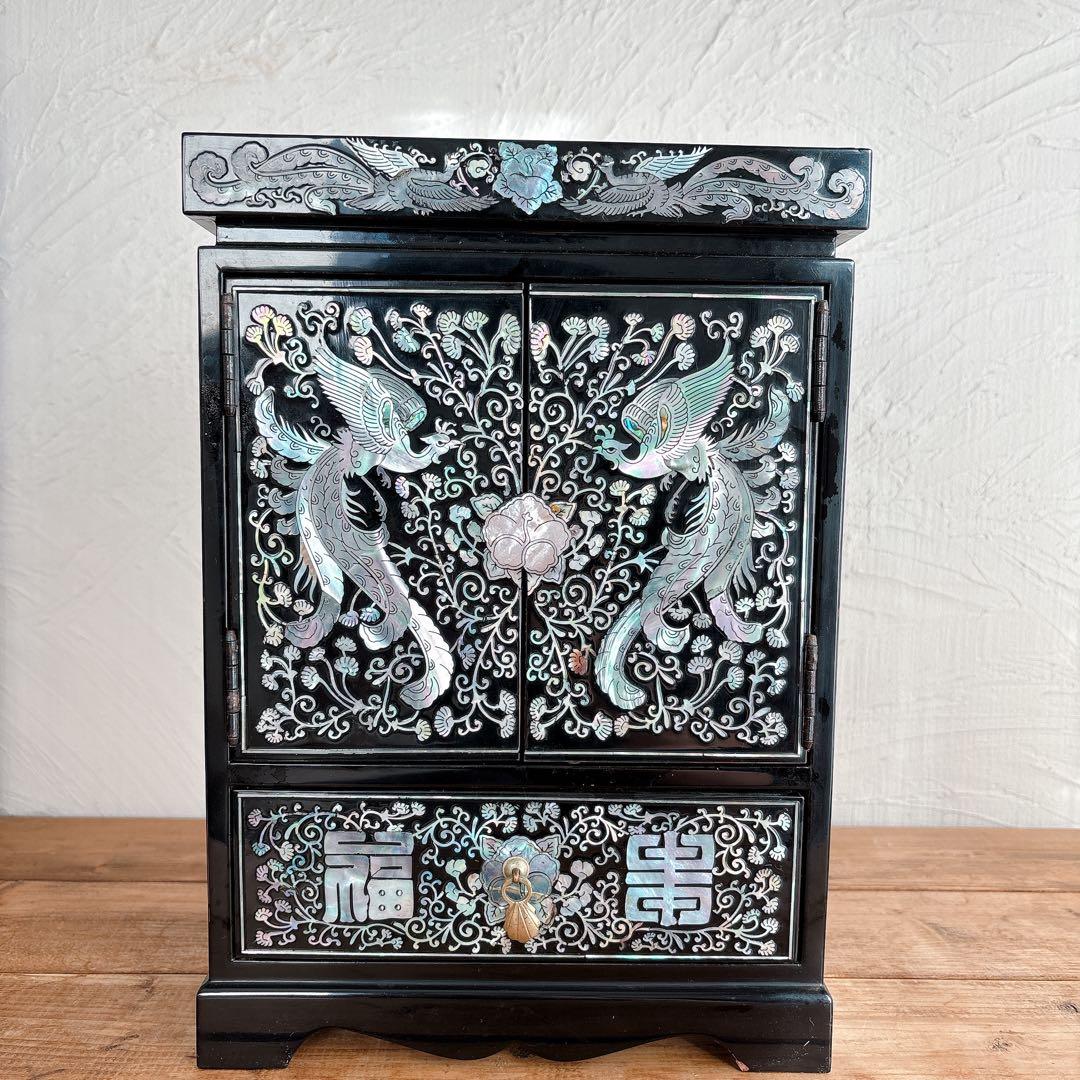 【匿名配送】螺鈿細工のジュエリーボックス