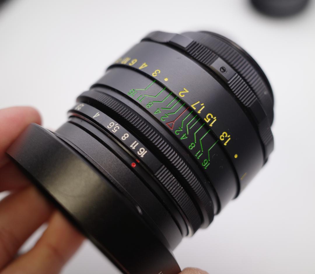 24　未使用　ぐるぐるボケレンズ　ヘリオス　44-2　M42アダプター付