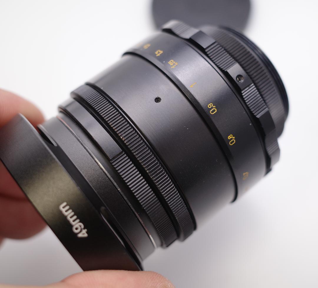 24　未使用　ぐるぐるボケレンズ　ヘリオス　44-2　M42アダプター付