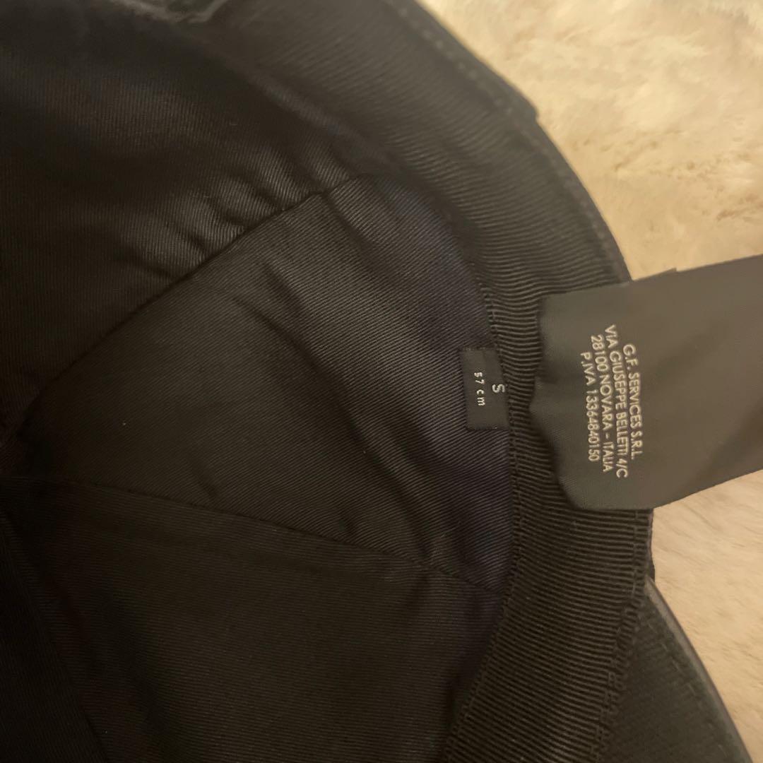 GUCCI グッチ　キャップ　ブラック　S 57cm