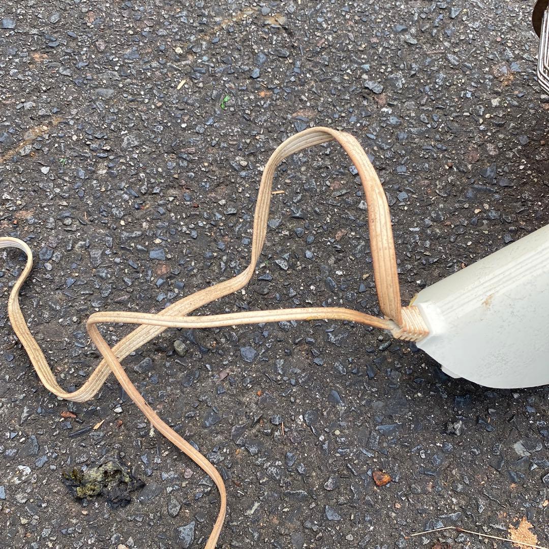 National 壁掛け扇風機 オレンジ色 リモコン付き　昭和レトロポップ