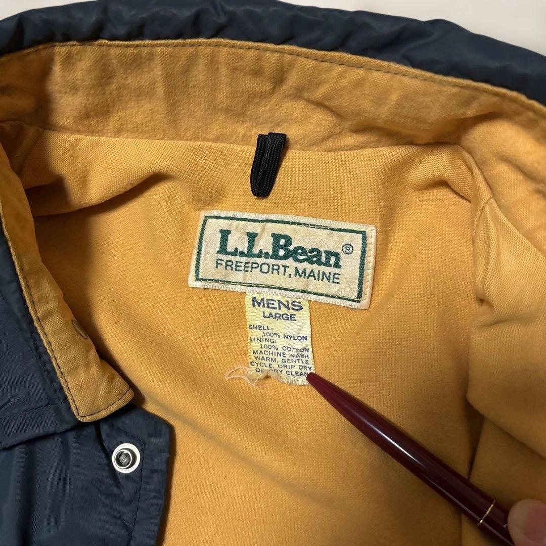 80s 初期 LLBEAN チンスト コーチジャケット large