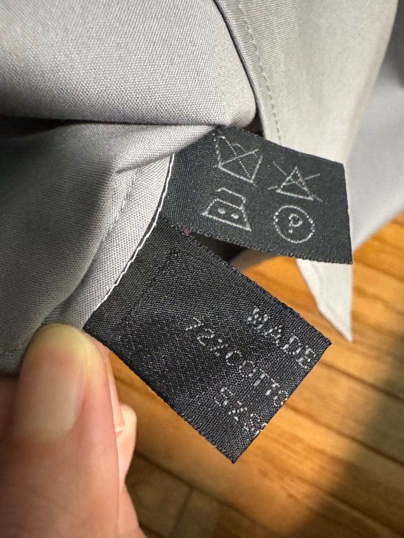 美品　ヴィンテージ　PRADA シャツ　グレーパープル