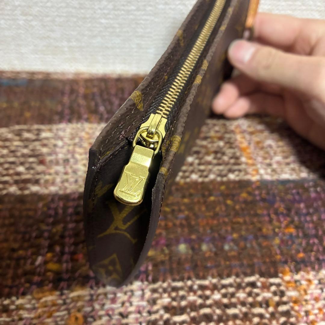 Louis Vuitton バケットPM用 ブラウン レザーポーチ