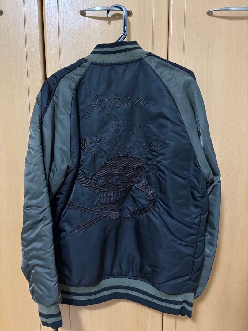 ALPHA INDUSTRIES スカジャン スカル刺繍リバーシブル