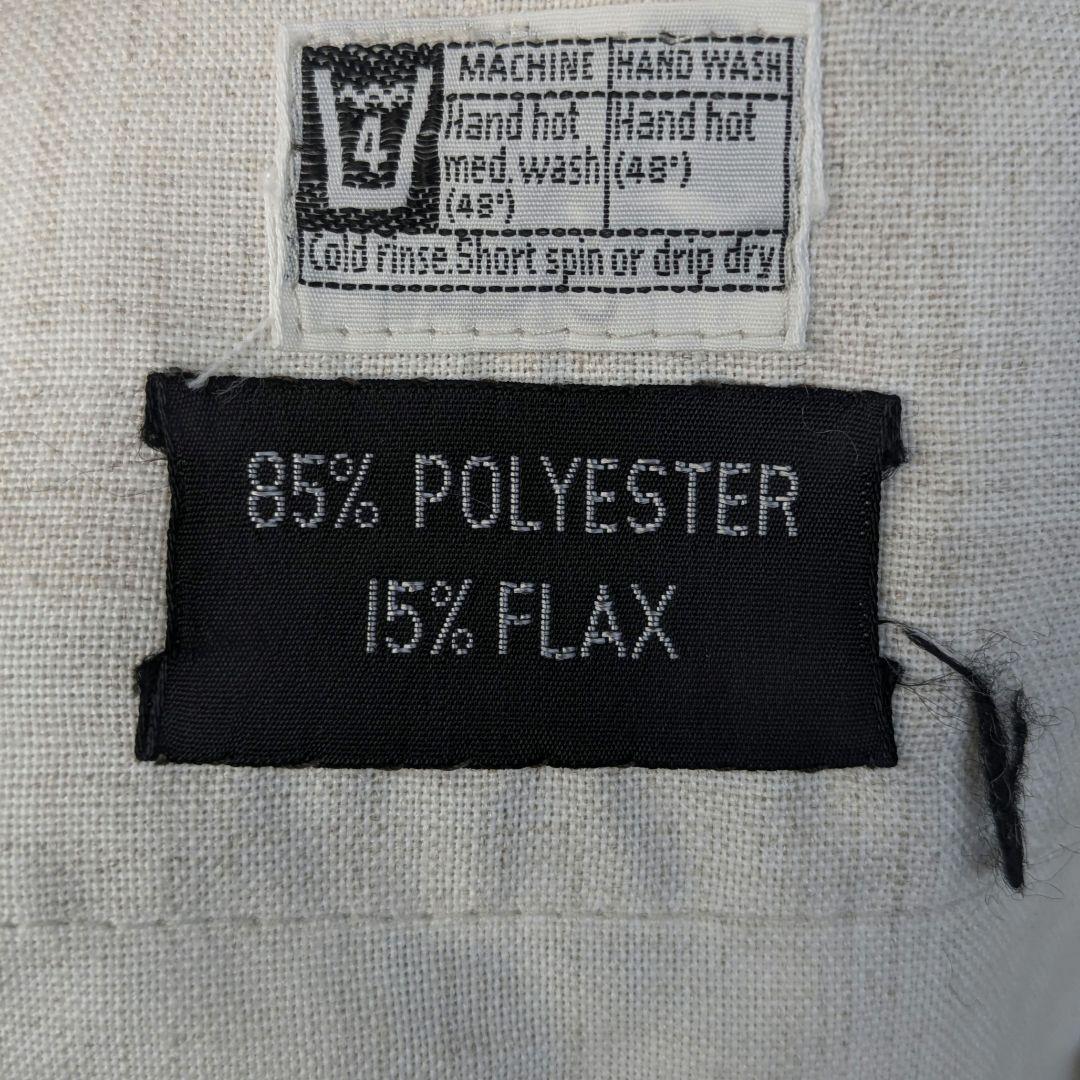 60s　英国製　Dunn&Co　亜麻　リネンジャケット　マルチポケット　生成り