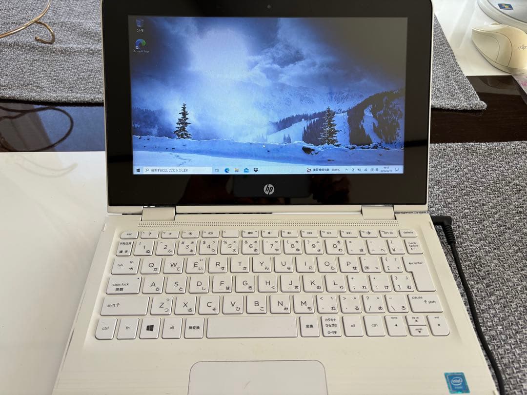 タッチパネル対応HPノートパソコンSSD128GBメモリ8GB （タッチペン付き