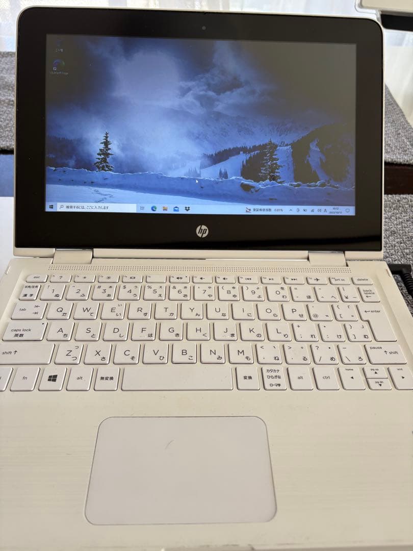 タッチパネル対応HPノートパソコンSSD128GBメモリ8GB （タッチペン付き