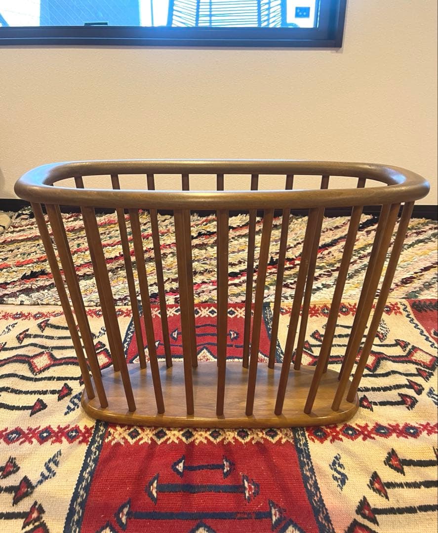 vintage ヴィンテージ マガジンラック　かご