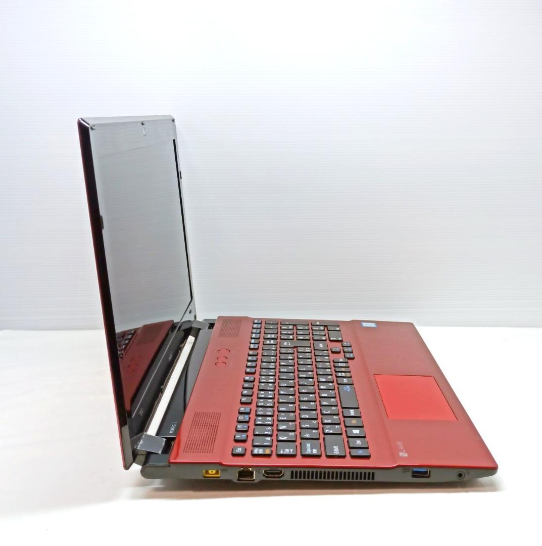 【美品】NECノートパソコン✨人気色レッド✨8G✨快適SSD✨カメラ付