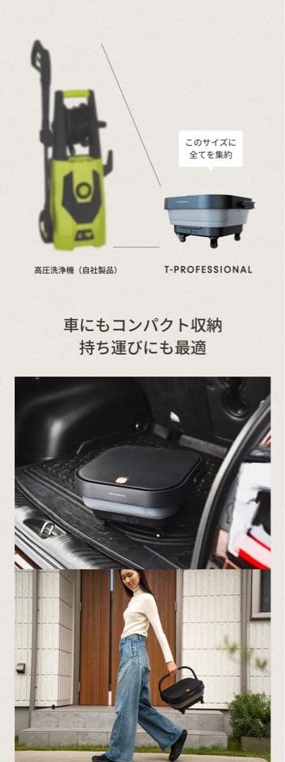 【最新】T-PROFESSIONAL 2.0 高圧洗浄機 makuakeマクアケ