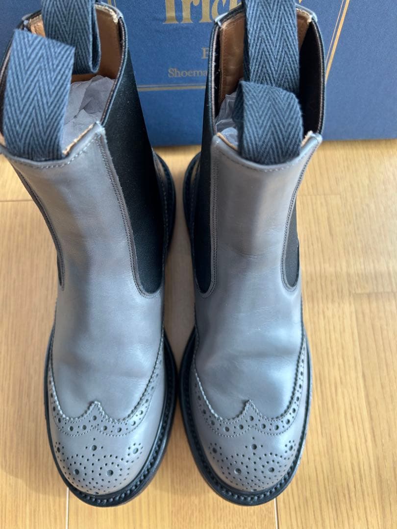 Tricker's サイドゴアブーツ グレー 新品