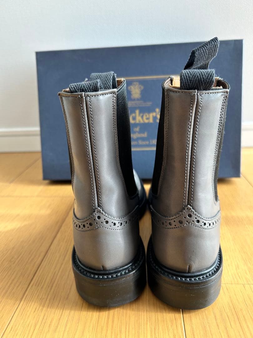 Tricker's サイドゴアブーツ グレー 新品