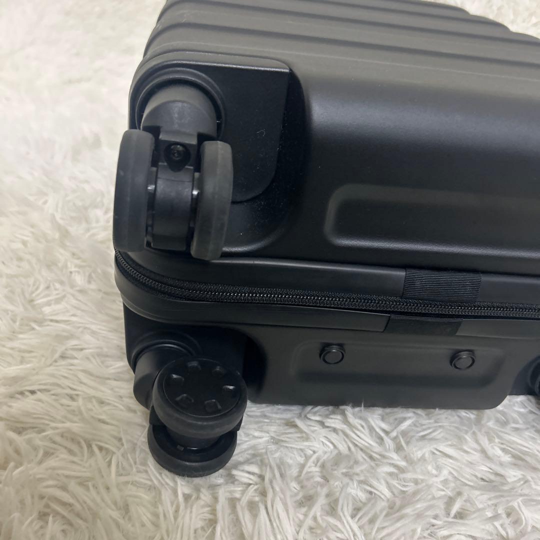 美品 送料無料 無印良品 バーを自由に調節できるハードキャリーケース 20L