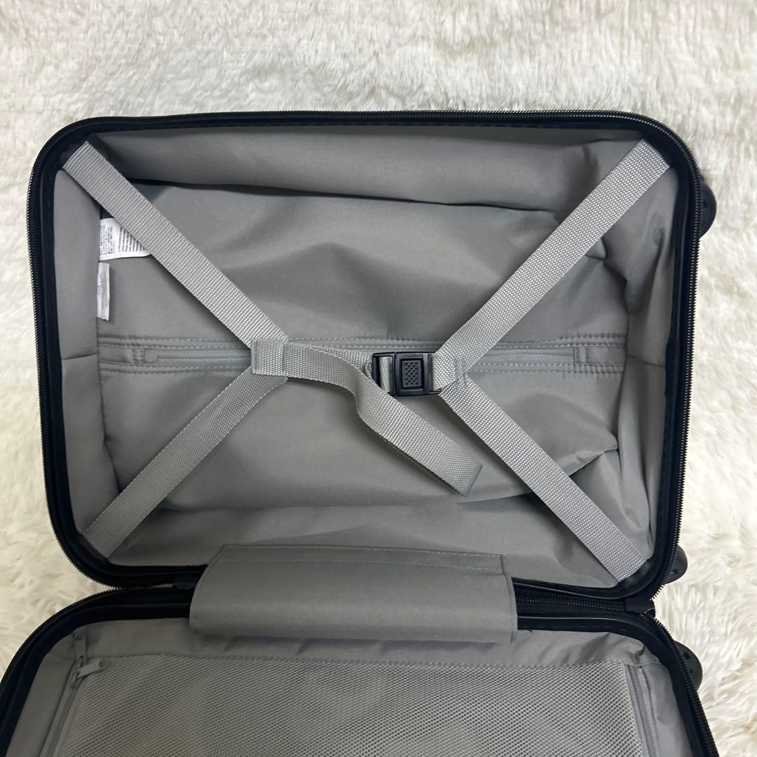 美品 送料無料 無印良品 バーを自由に調節できるハードキャリーケース 20L