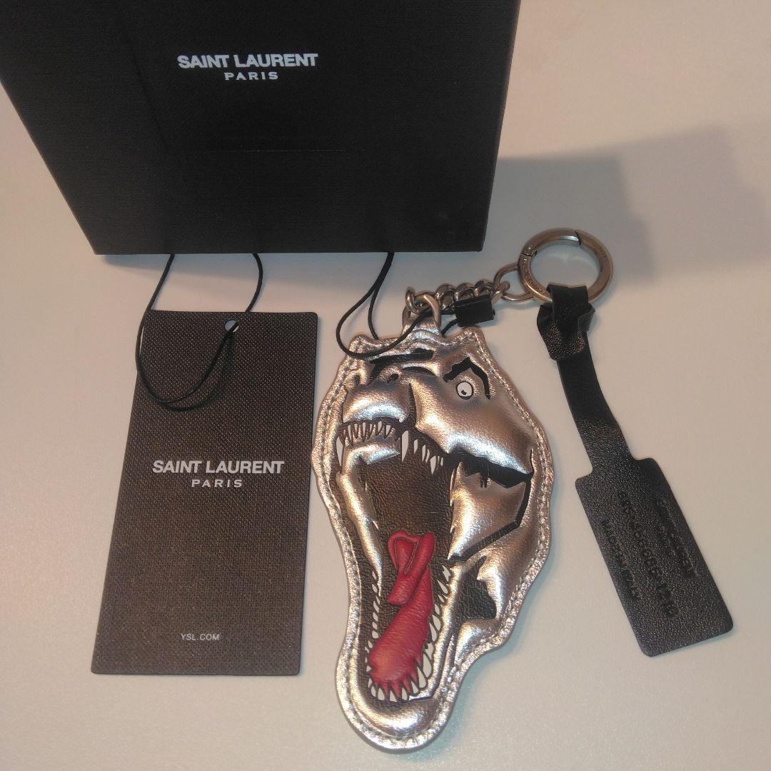 タグ付き未使用品　SAINT LAURENT 恐竜キーホルダー　ダイナソー
