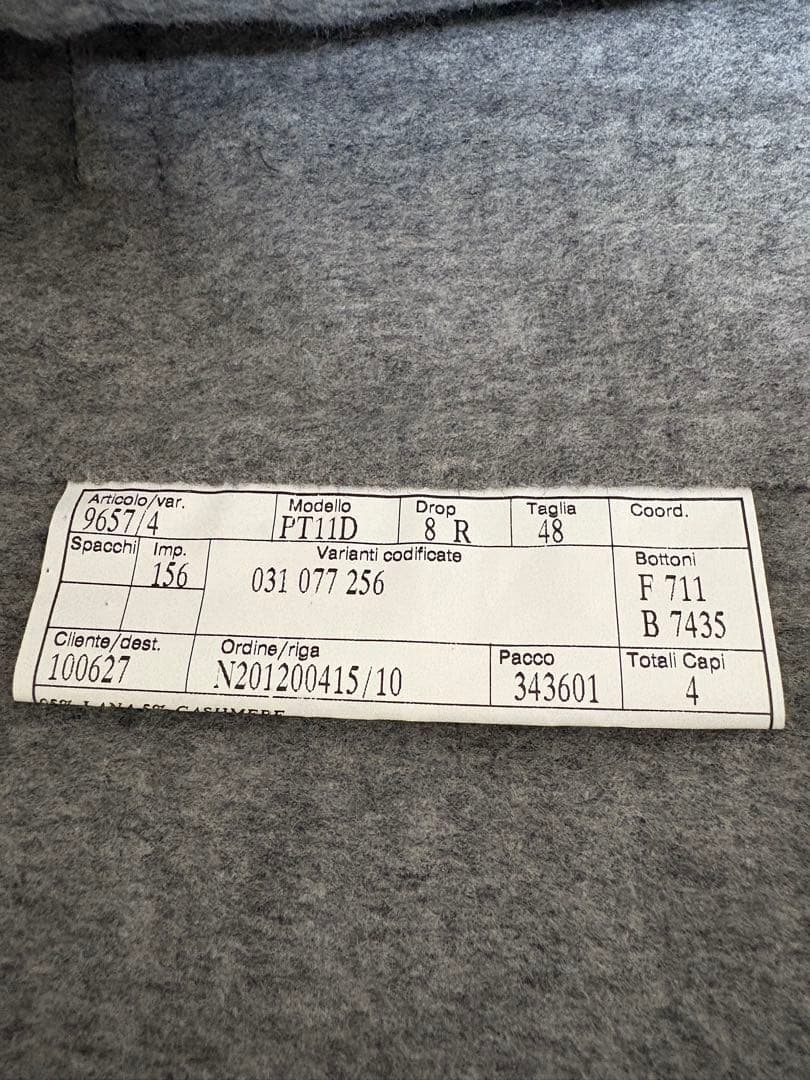 メル78230Belvest ダブルフェイスウールカシミアフランネルコート