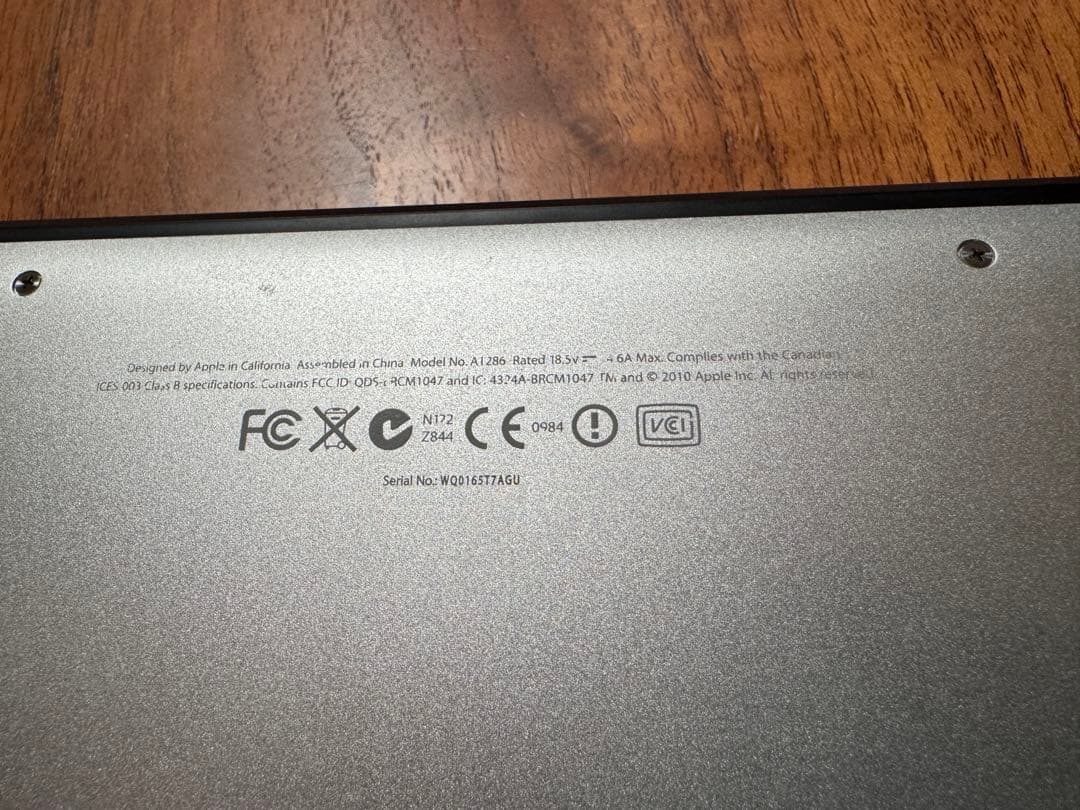 MacBook Pro 15インチ A1286 初期化済み DVD付属