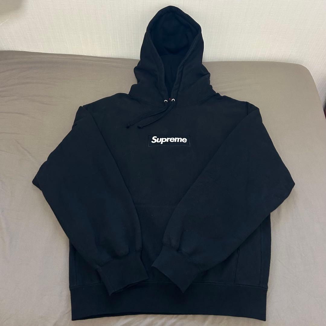 Supreme Box Logo Hooded Sweatshirt 黒24FW
