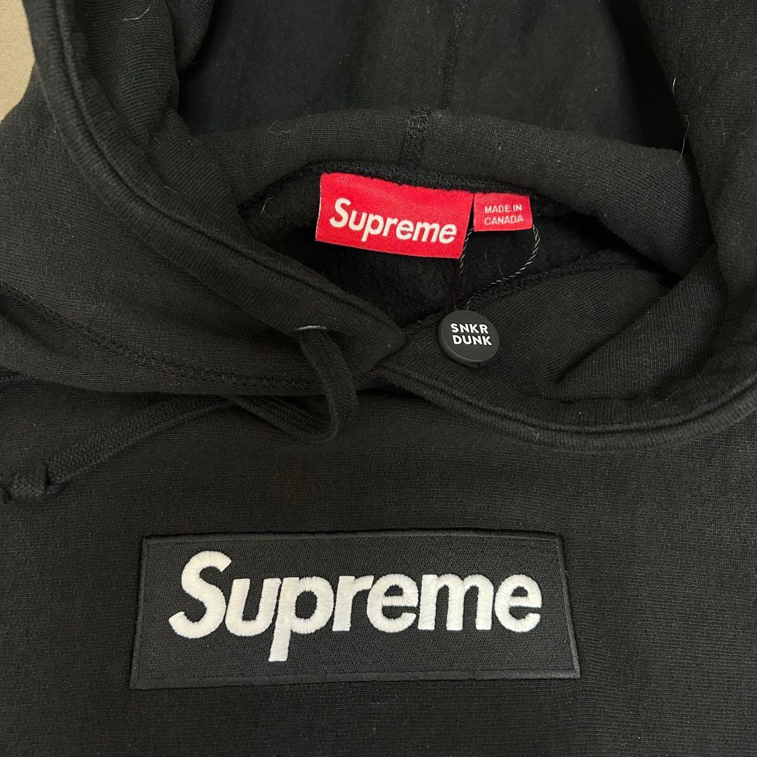Supreme Box Logo Hooded Sweatshirt 黒24FW