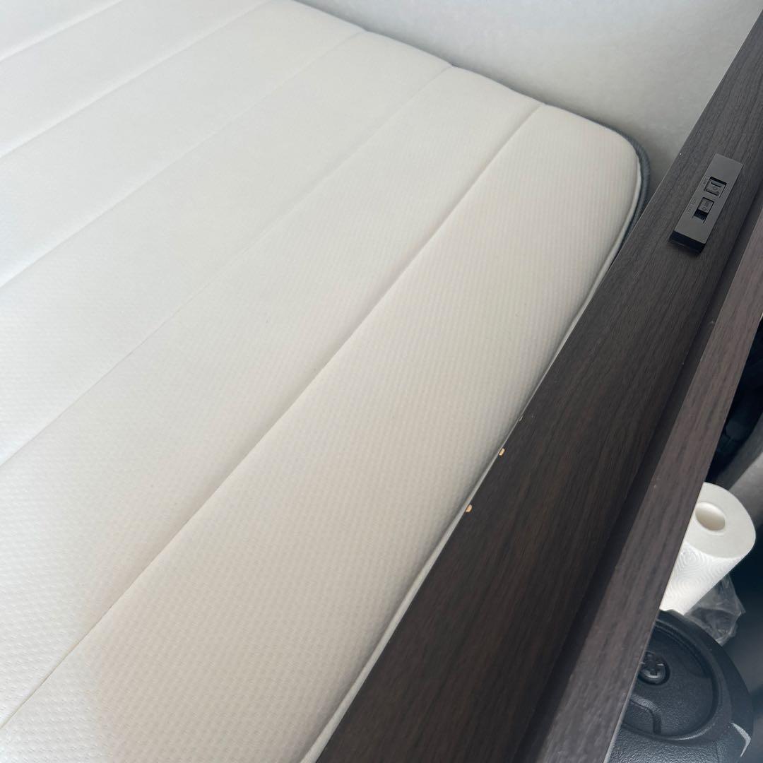 【破格】ニトリ セミダブル ベッドフレーム＋マットレス 収納付き コンセント付き