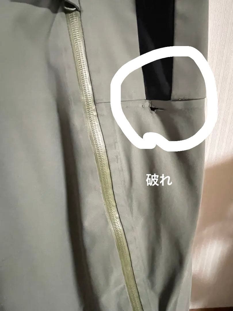 unfudge　PEEP BIB PANTS ビブパン　XL オリーブグリーン