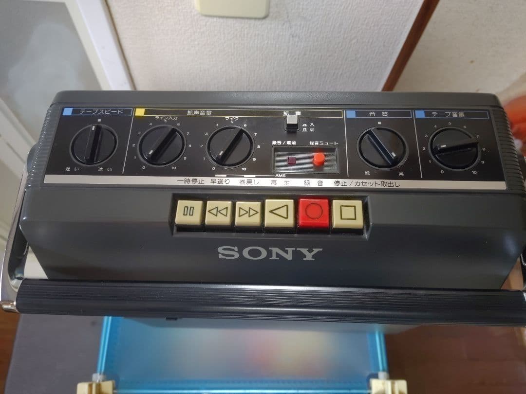 希少名機ソニーカセットレコーダー TCM-1390 拡声機能内蔵 ベルト交換済