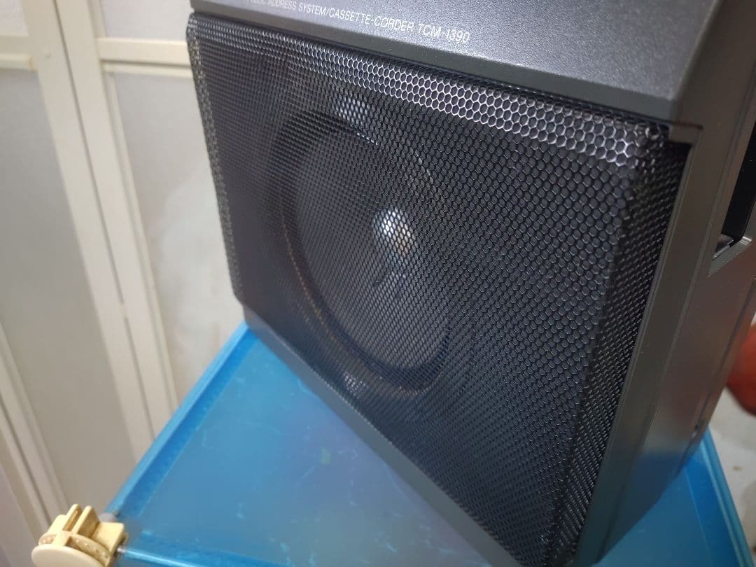 希少名機ソニーカセットレコーダー TCM-1390 拡声機能内蔵 ベルト交換済