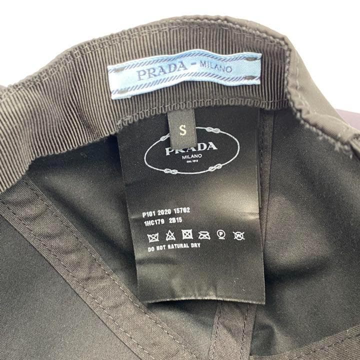 PRADA（プラダ） ナイロンキャップ 帽子 ブラック Sサイズ