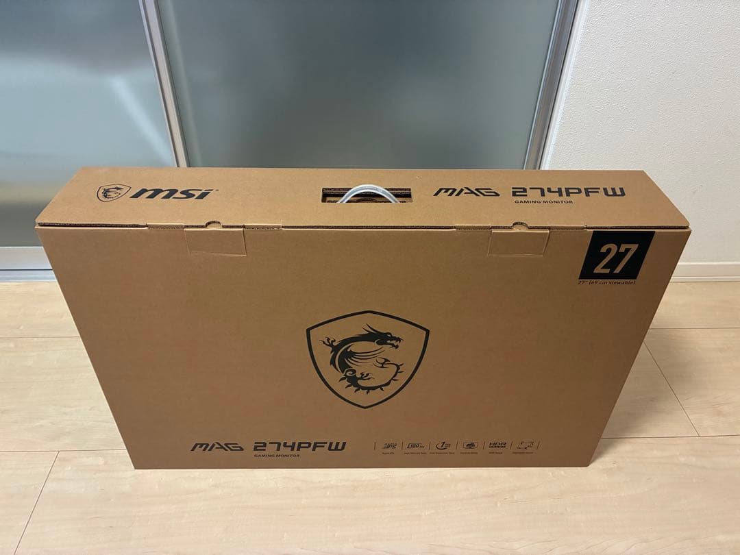 【値下・未使用】MSIゲーミングモニターMAG274PFW 27インチ ホワイト