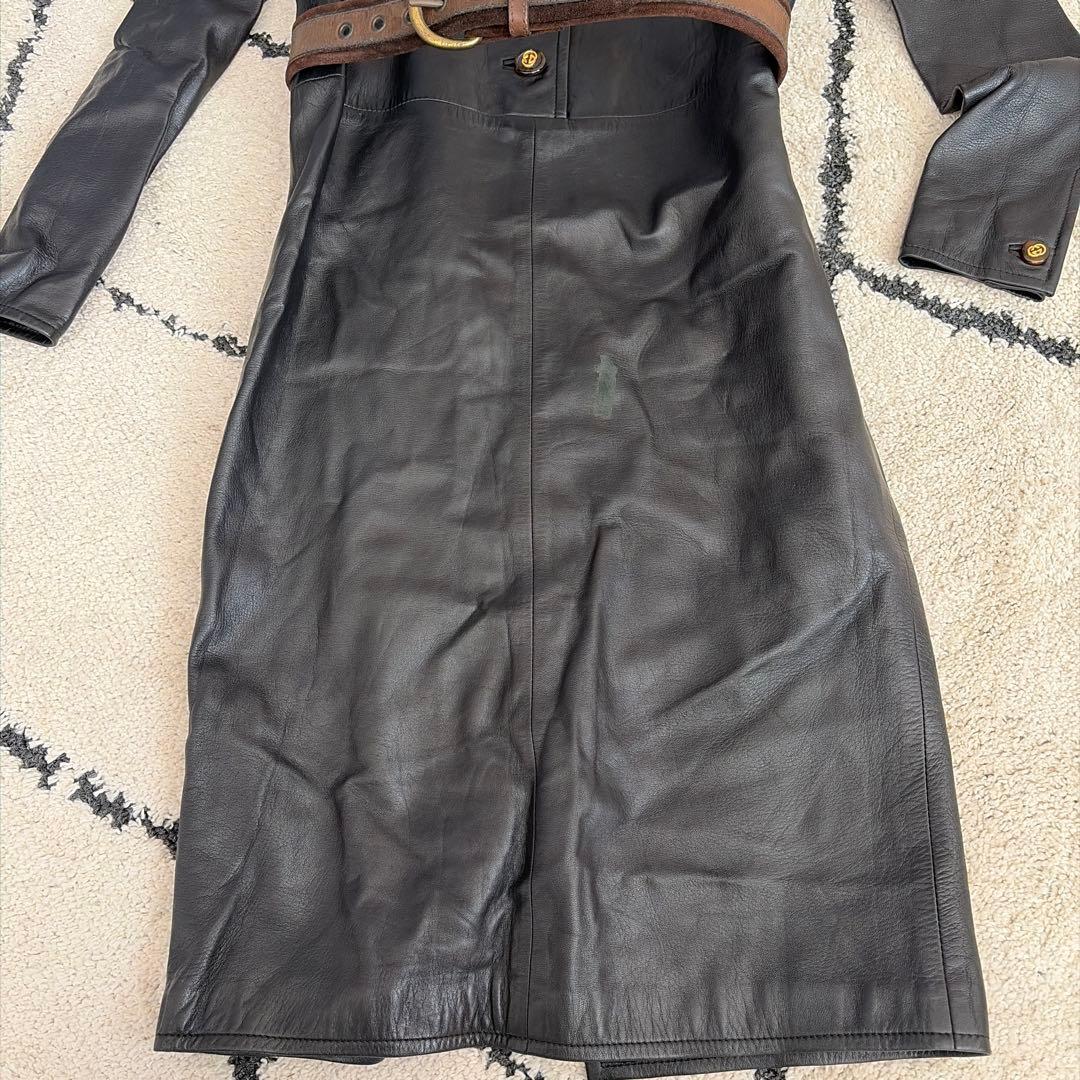 GUCCI レザー ワンピース 38