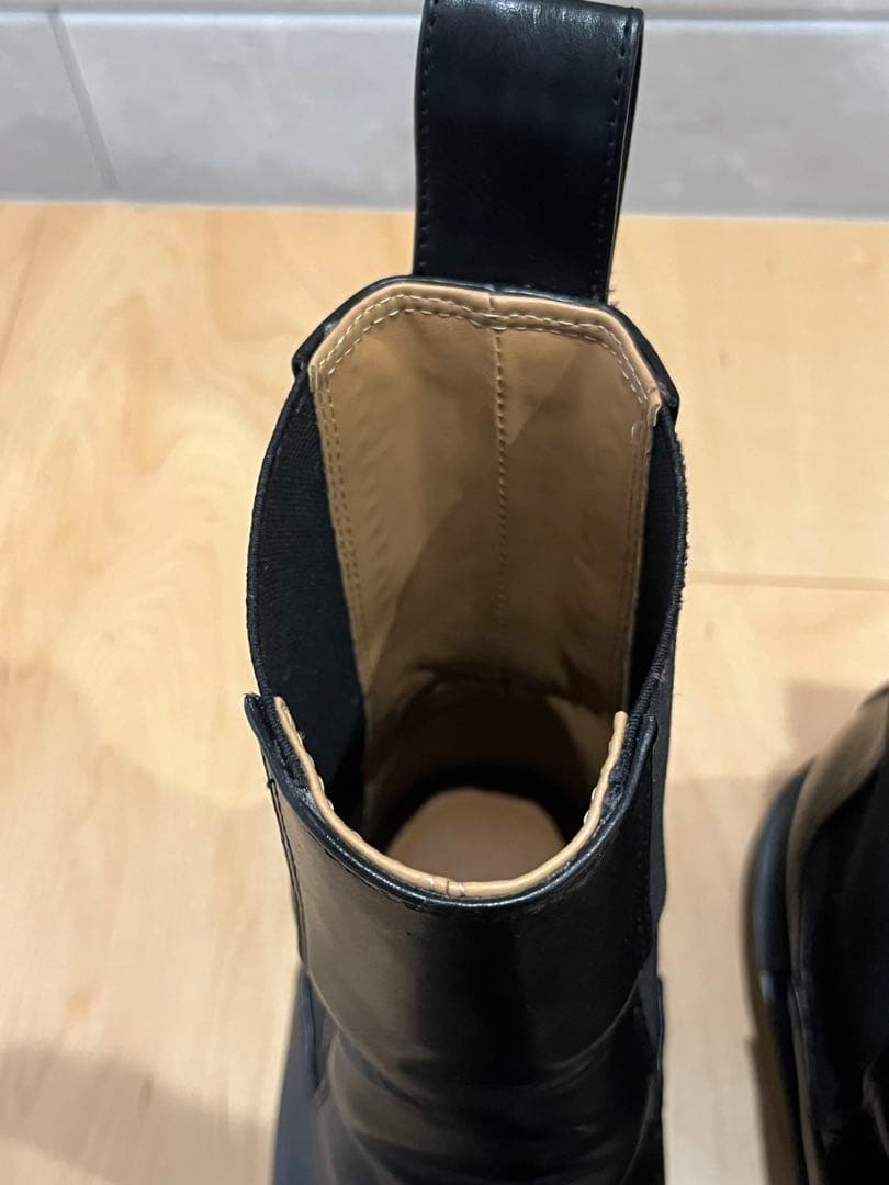 TODAYFUL Leather Middle Boots 38 サイドゴア