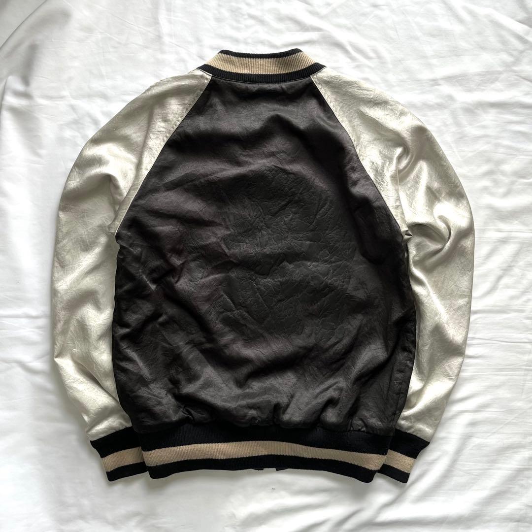 スカジャン ダブルジップ 短丈