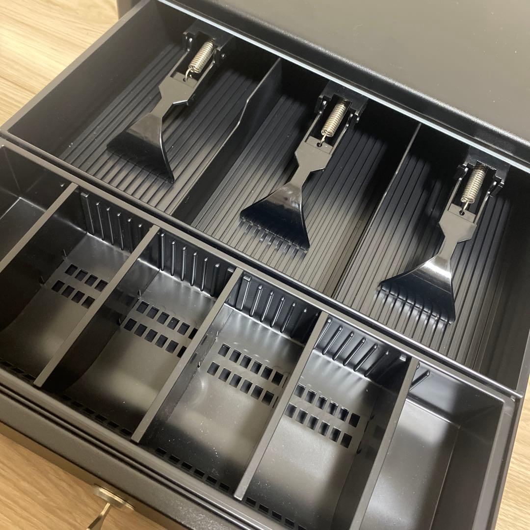 SII レジ　ドロワー　エアレジ対応　RP-D10 黒 電源アダプター付き