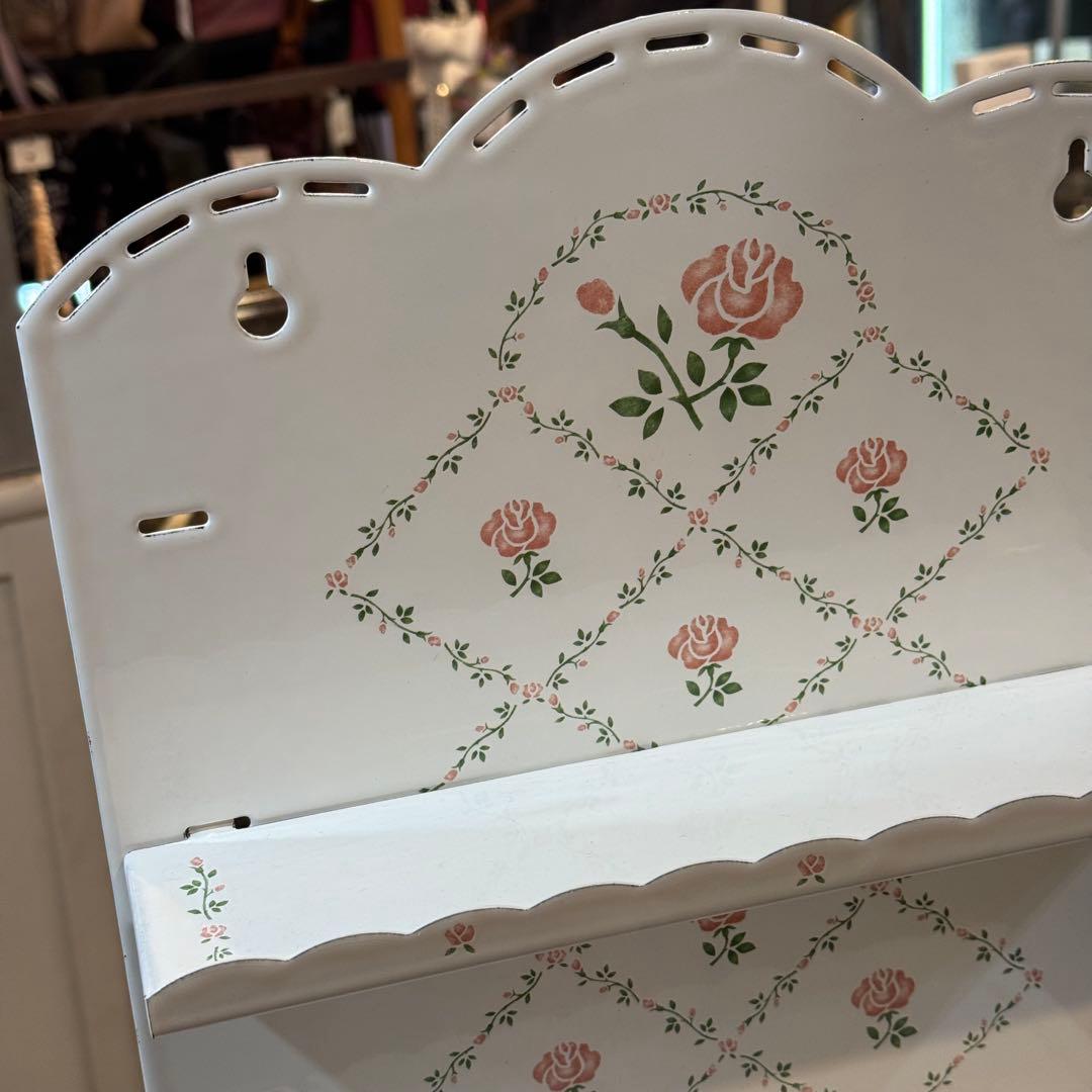 247＊■ホーロー　レードルラック　シェルフ　ホワイト　50×30　3段