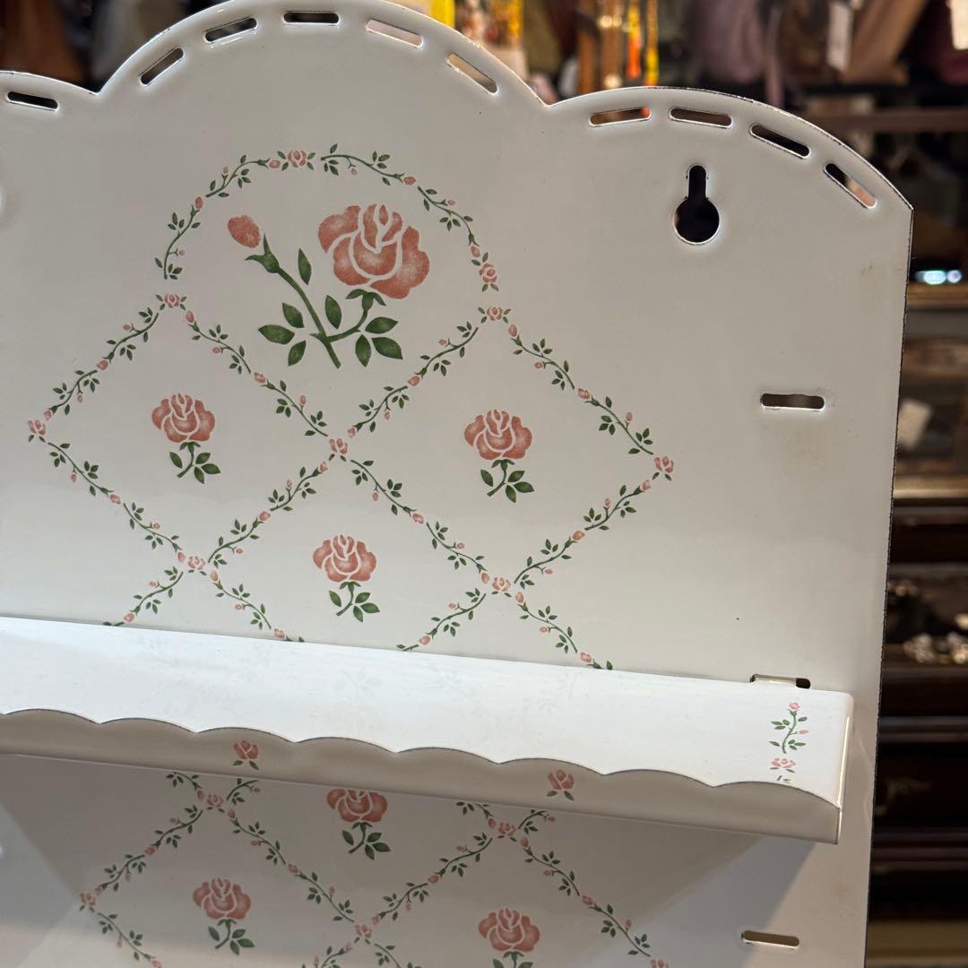 247＊■ホーロー　レードルラック　シェルフ　ホワイト　50×30　3段