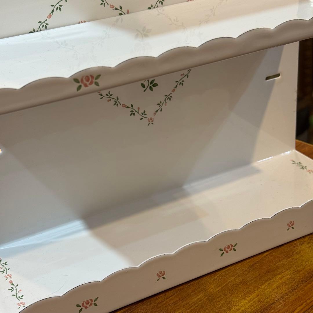 247＊■ホーロー　レードルラック　シェルフ　ホワイト　50×30　3段