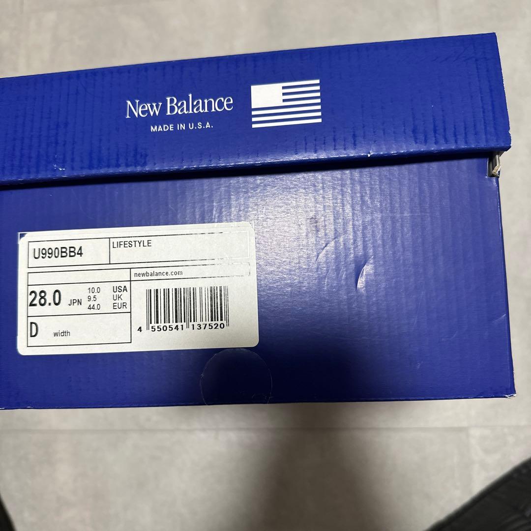 靴 New Balance 990V4 \"Arctic Grey\" 28cm