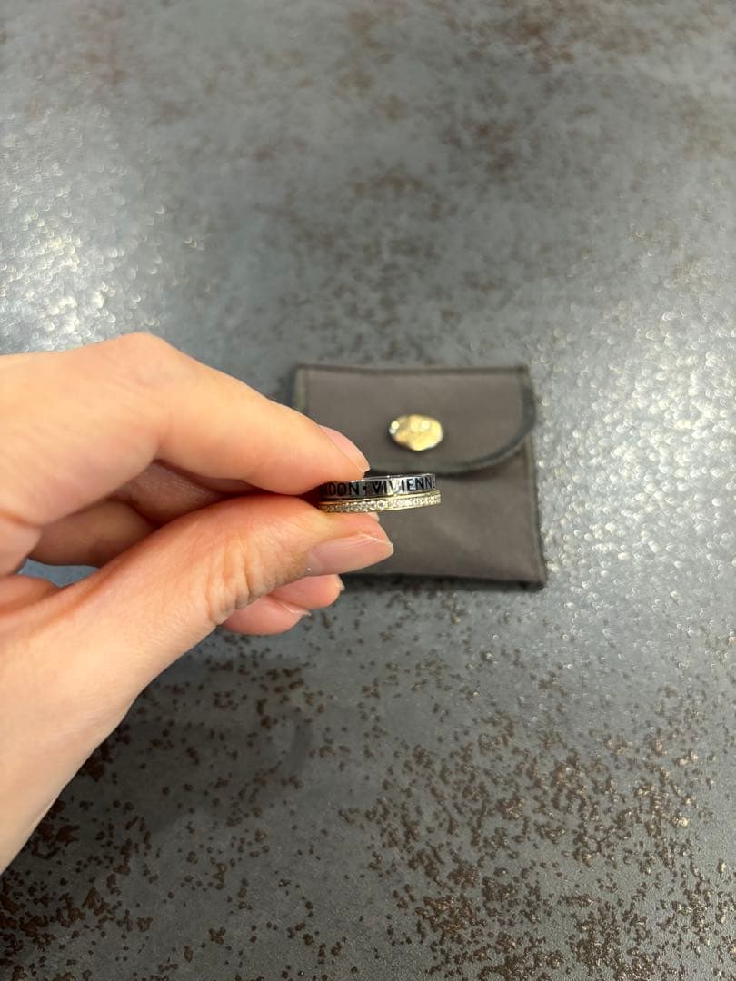 ヴィヴィアンウエストウッド　リング　ガンメタ　Sサイズ